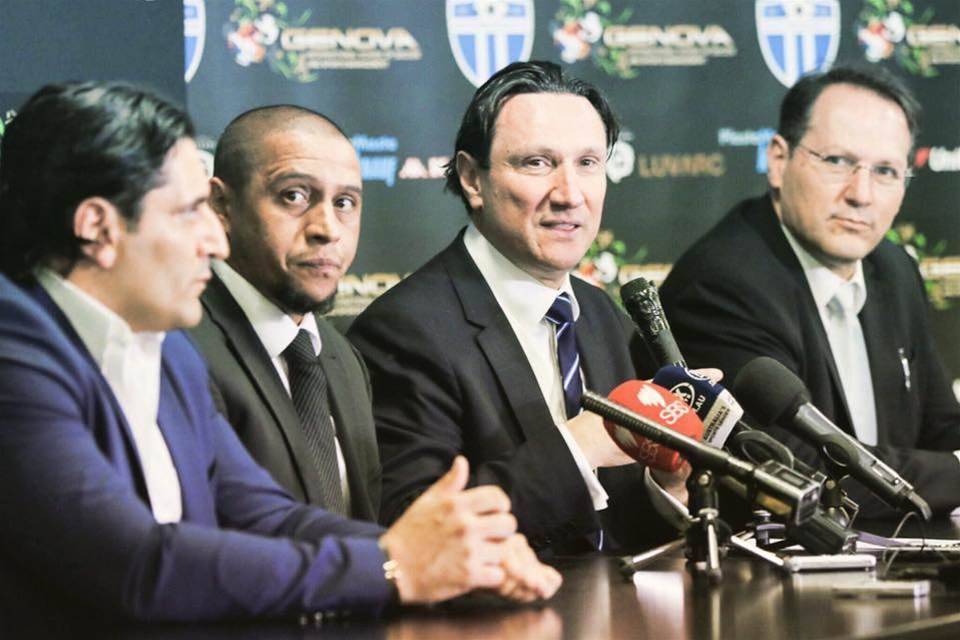 Media Launch for South Melbourne Football Club with Roberto Carlos