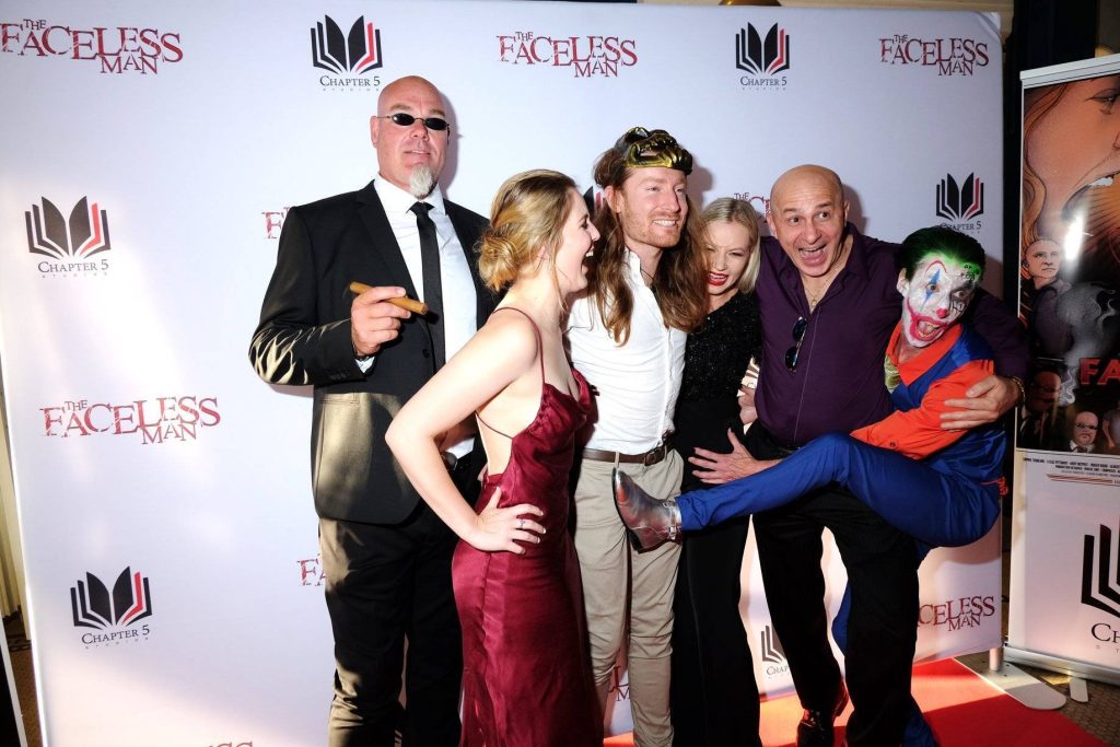 On the Red Carpet for the Faceless Man Film Premiere